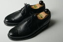 VASS【ヴァーシュ】 MODEL　BUDAPEST/COL BLACK黒 /無き独 J.Rendenbach社ソール仕様CALF×SCOTCHGRAINレザースコンビBLACKウイングチップ(ノルヴィージャン・ハンドソーンウェルテッド)シューツリー付き