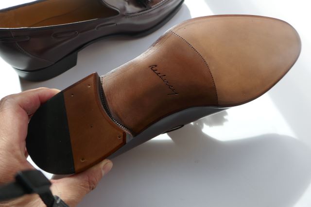 AUBERCY【オーベルシー】MODEL　The tassel loafer Dorian A49 last, traditional Aubercy last /COL BURGUNDY/仏Annonay(アノネイ社)レザーAUBERCYロゴAマークタッセルローファー