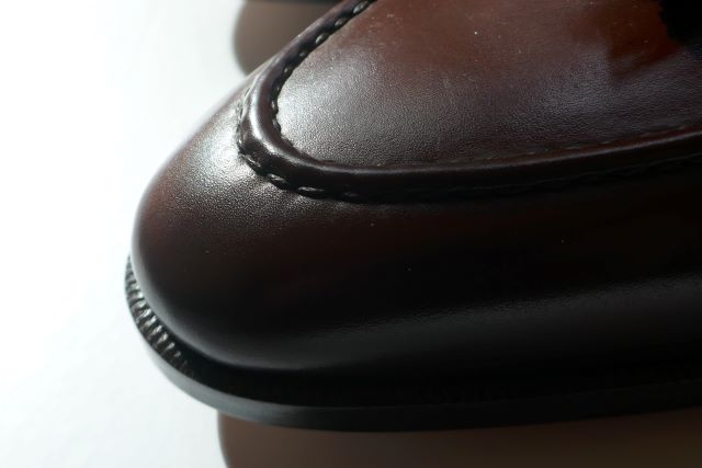 AUBERCY【オーベルシー】MODEL　The tassel loafer Dorian A49 last, traditional Aubercy last /COL BURGUNDY/仏Annonay(アノネイ社)レザーAUBERCYロゴAマークタッセルローファー