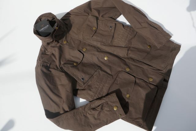 CHRYSALISڥꥵꥹMODEL HUDSON JACKET /COL DARK BROWN/ 饤ȥDRY WAXEDåȥ4POCKET֥饦ȴեɥ㥱åLOGO BRASSܥCHLYSALISLABEL(ɥ󥰥ա