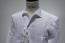 FEDELI【フェデーリ】 MODEL ROYAL 8UE00516 /COL 3/WHITE白麻イタリアンカラー長袖シャツ(胸POCKET付、背サイドプリーツ)