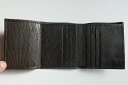 ANTONIO PIO MELE【アントニオピオメーレ】 MODEL VENEBENTO LIZARD LUCIDO/COL T MORO /内側見開きもリザードLIZARD折り畳みロングカード入れ仕様ダークブラウン二つ折り財布9.5×10.0×1.0センチ(日本紙幣1万円札対応可サイズ)(4)