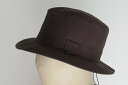 LOCK CO.【ロックアンドコー】MODEL GORE-TEX TRILBY HAT/ゴアテックスDRY WAXEDコットンゴアテックス地完全防水TRILBY焦げ茶ハット