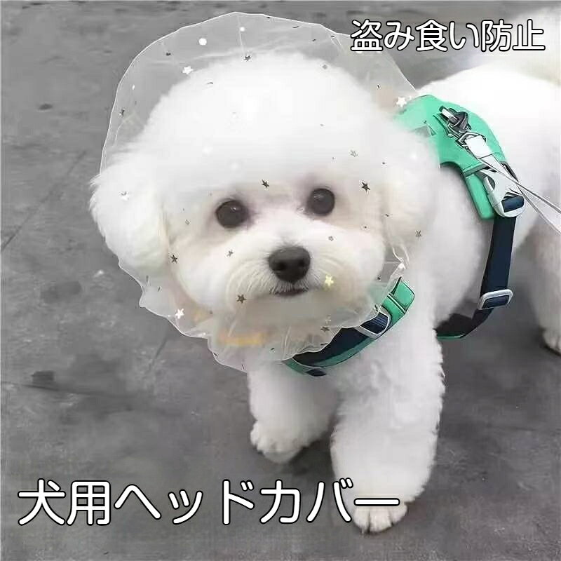 【こんな時におすすめ】散歩中の拾い食い誤食防止に皮膚トラブルや術後の舐め防止に食事中の盗み食い対策にエリザベスカラーが苦手なワンちゃんに【仕様】セット内容：2 個セットカラー：イエロー / ピンク / クリア（ブラックリボン） / ブルー素材：チュールメッシュ、ポリエステル