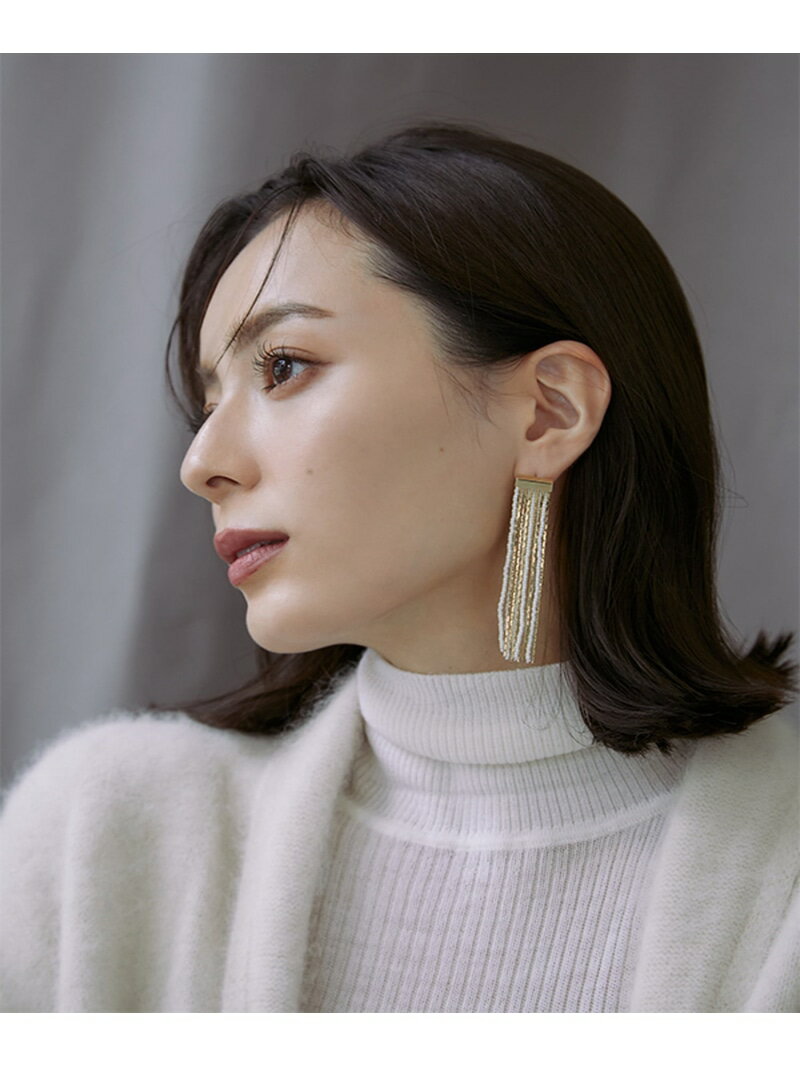 ビーズミックスボリュームピアス anuans アニュアンス アクセサリー・腕時計 ピアス ゴールド【送料無料】[Rakuten Fashion]