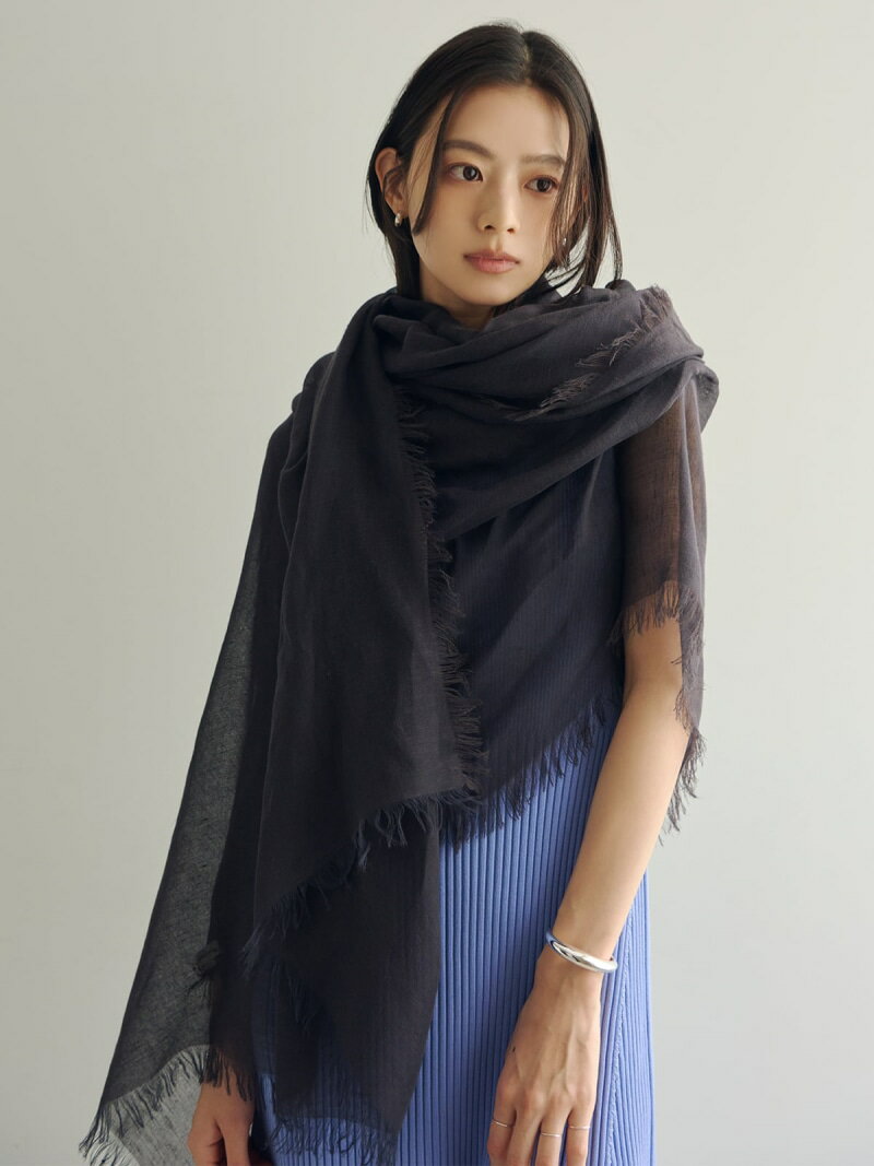 【ASAUCE MELER】リネンモダールシルクメランジュソリッドストール anuans アニュアンス ファッション雑貨 マフラー・ストール・ネックウォーマー グレー ピンク【先行予約】*【送料無料】[Rakuten Fashion]