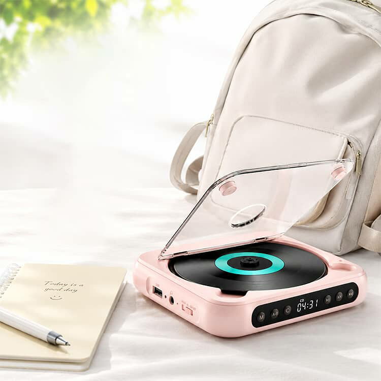 CDプレーヤー ポータブル Bluetooth5.3 CDプレイヤー 充電式 2000mAh USB再生 AUX...