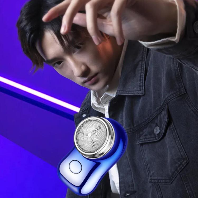 メンズシェーバー 電気シェーバー 髭剃り シェーバー 低騒音 小型シェーバー ミニ ひげそり ヒゲソリ 電動 男性 回転式 USB充電 type-c 携帯便利 持ち運び 取り外し可 ギフト コンパクト