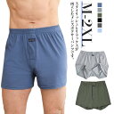 下着 肌着 ゆったり グレー 締め付けない メンズ パンツ ボクサーパンツ 前開き 大きいサイズ ボクサーパンツ アンダーウェア ボクサー ブリーフ 無地 ボタ...