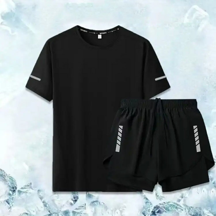 水陸両用 ラッシュガード 水着 フィットネス水着 速乾 Tシャツ 半袖 ハーフパンツ ...