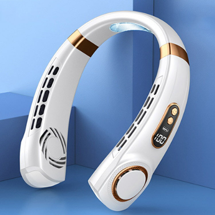 ネックファン 羽なし 軽量 ファン 静音ネッククーラー type-c 羽なし扇風機 大容量 首掛け扇風機 接触冷感 クール 冷却セラミック感温 熱中症対策 ミニ扇風機 携帯扇風機 充電式 小型 ひんやり スポーツ 首掛けファン