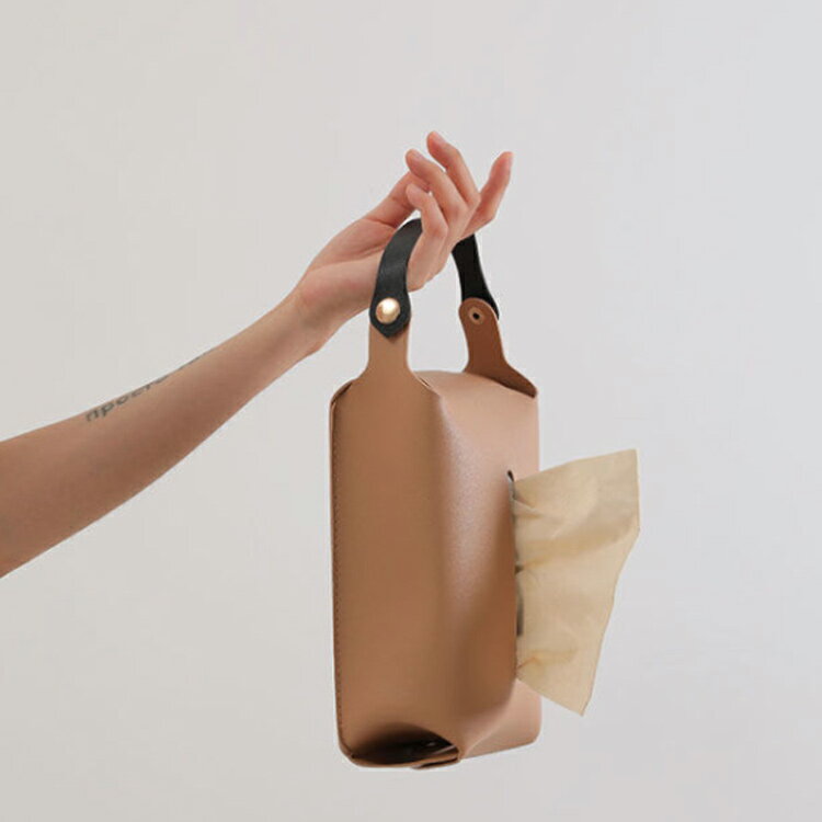 壁掛け 車用 吊り下げ ティッシュカバー ティッシュケース 車 北欧 キャンプ 撥水 収納 縦置き おしゃれ [3]