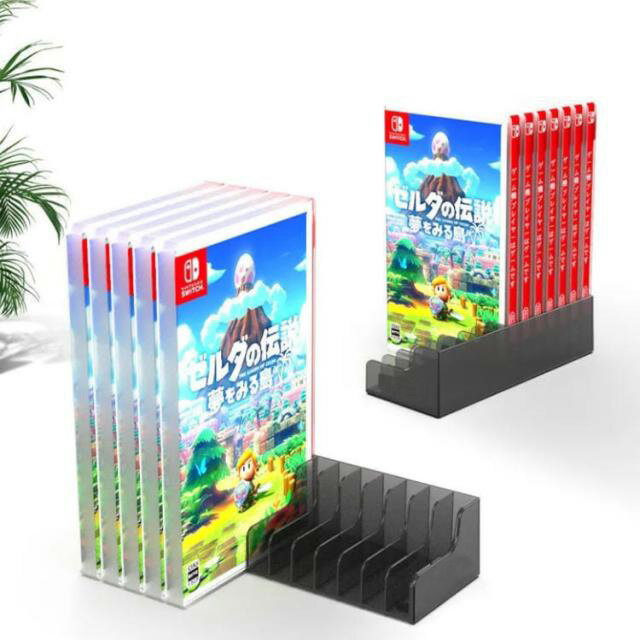 ゲームカード収納 スタンド スイッチ ケース付けたまま収納 PS4 2個セット ニンテンドー ゲームカード cdディスク収納 防塵 軽量 スタンドホルダー 省スペース プラスチック ギフト 送料無料