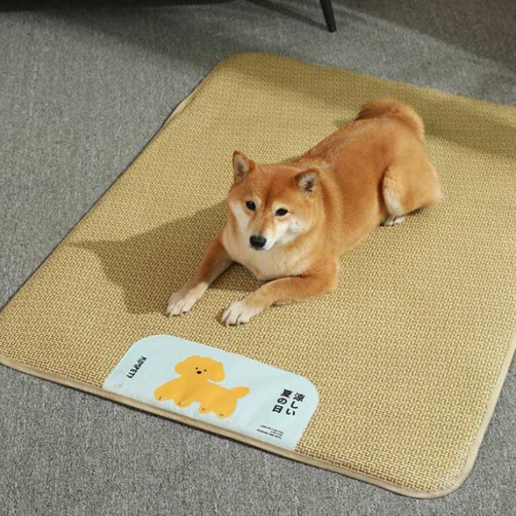 ペットベッド ラタンマット ひんやり 夏 猫用 ベッド 猫マット 犬 ペット 寝具 小...