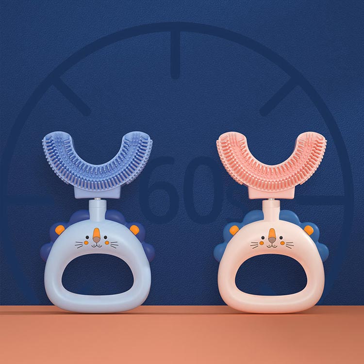 歯ブラシ 歯ブラシ 【2個セット】 U字型歯ブラシ 子供用 シリコン 乳歯 仕上げ磨き...