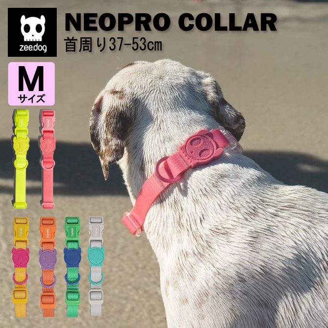 zee.dog ジードッグ 首輪 カラー NEOPRO ネオプロ 中型犬 大型犬 Mサイズ 犬用 ペット お散歩 ワンタッチ 簡単 おしゃれ 可愛い カラフル カラー豊富 丈夫 PVC 耐水性 耐候性 海 雨 スカル ビ…