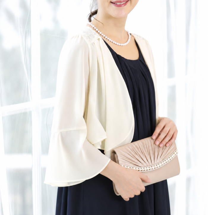 ボレロ 結婚式 パーティードレス カーディガン 薄手 長袖 大きいサイズ レディース...