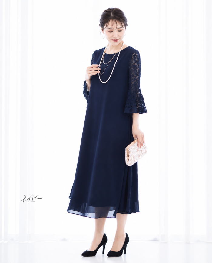 楽天市場】結婚式 ボレロ レース（カラーネイビー）（ドレス