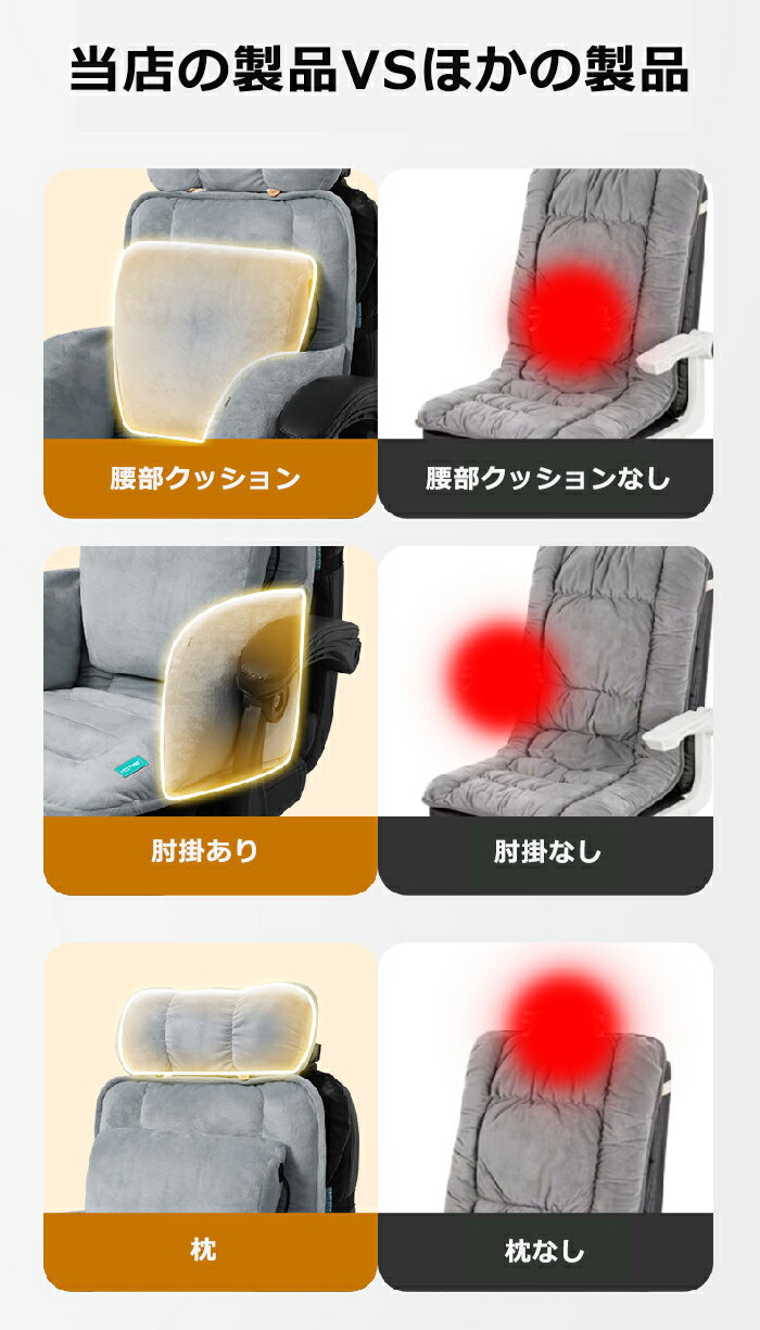 椅子用ヒーター 電気ホットマット 冬 椅子用 車用 シートヒーター カーシート 電気マット 背もたれクッション ホットカーシート ホットマット ポカポカ 電熱 座椅子 電気マット 温度調節 チェア ホット 車載 ミニマット usb給電式 家庭式 クッション 加熱パッド 加熱座布団