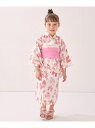 【SALE/30%OFF】3WAY ロング丈 浴衣 セット any FAM KIDS エニィファム 着物・浴衣・和装小物 着物 パープル【RBA_E】【送料無料...
