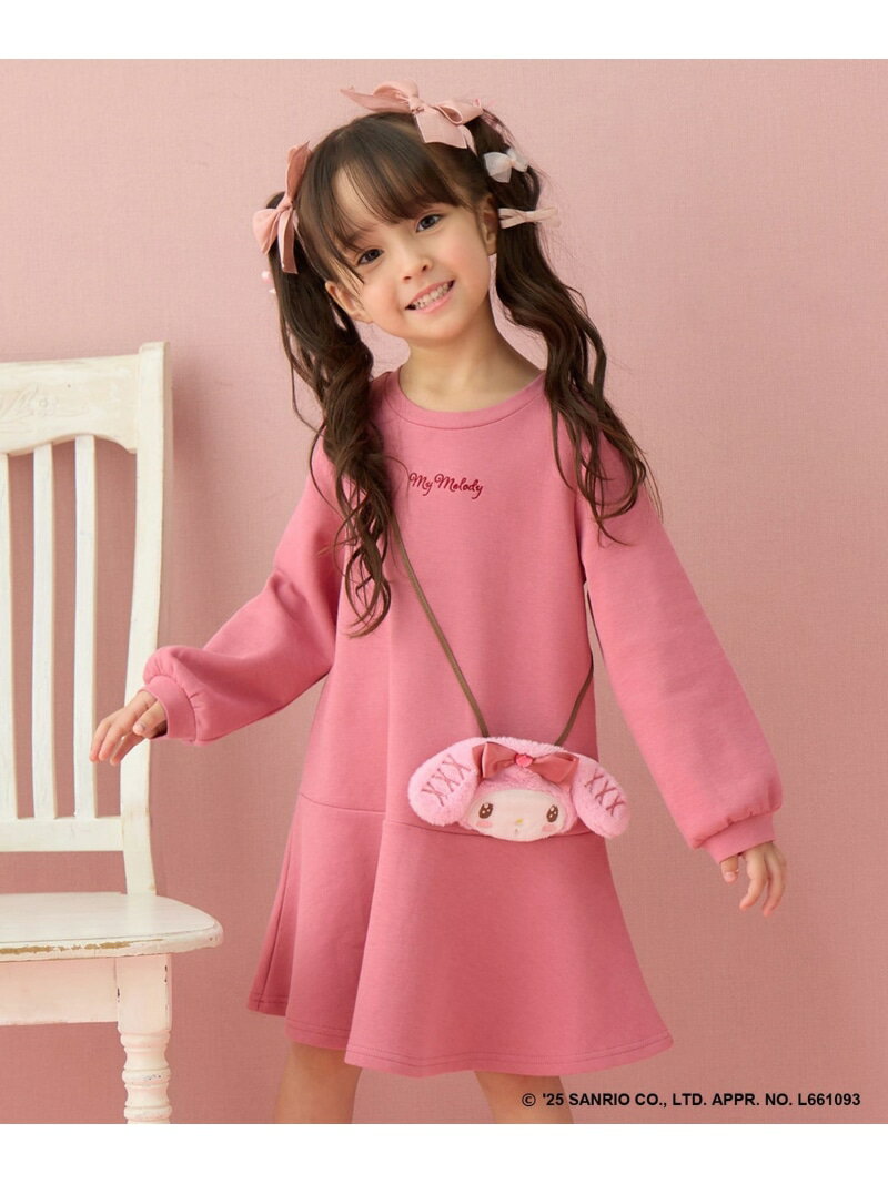 【マイメロディ&クロミ×ANY KIDS】ポシェット ワンピース ANY KIDS エニィ ワンピース・ドレス ワンピ..