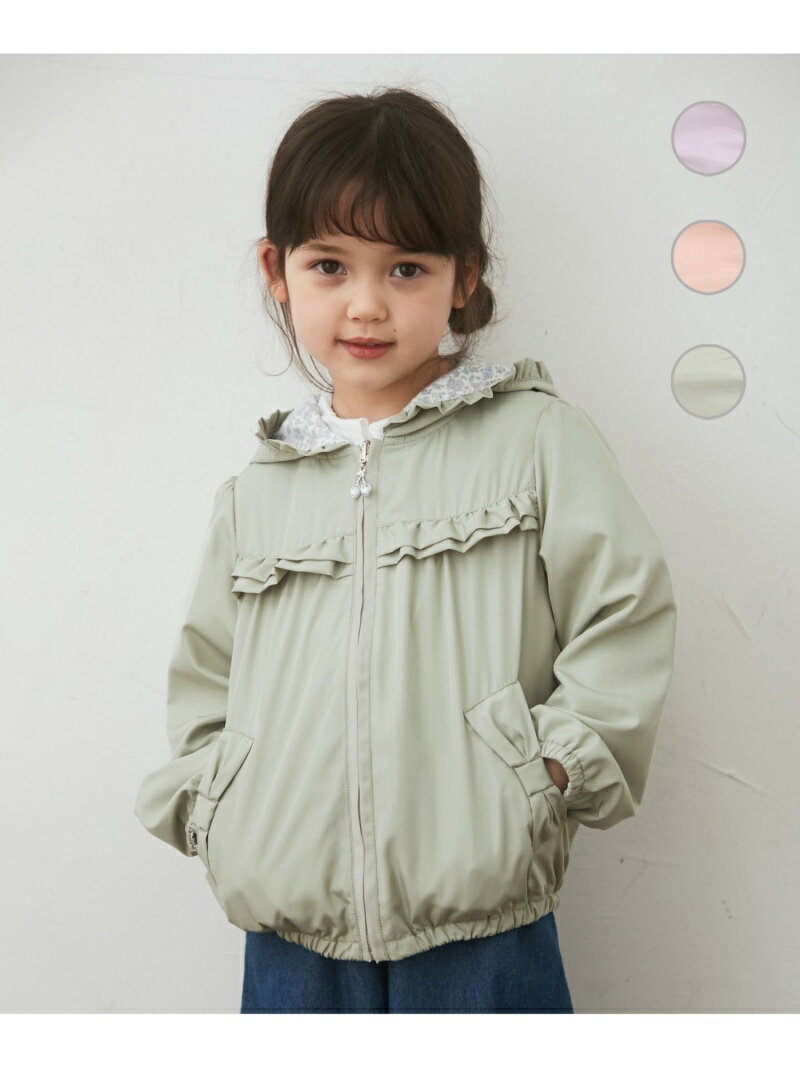 【SALE／30%OFF】リバーシブルフリルブルゾン any FAM KIDS エニィファム コート/ジャケット ブルゾン ピンク パープル【RBA_E】[Rakuten Fashion]