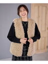 【SALE/30%OFF】【手洗い可】カールボアジレ any FAM エニィファム トップス ベスト・ジレ グレー ベージュ【RBA_E】【送料無料】[Raku...