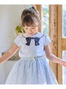 【WEB限定】7days プリント 半袖 Tシャツ any FAM KIDS エニィファム トップス カットソー・Tシャツ ブルー ブラック ピンク ホワイト ...