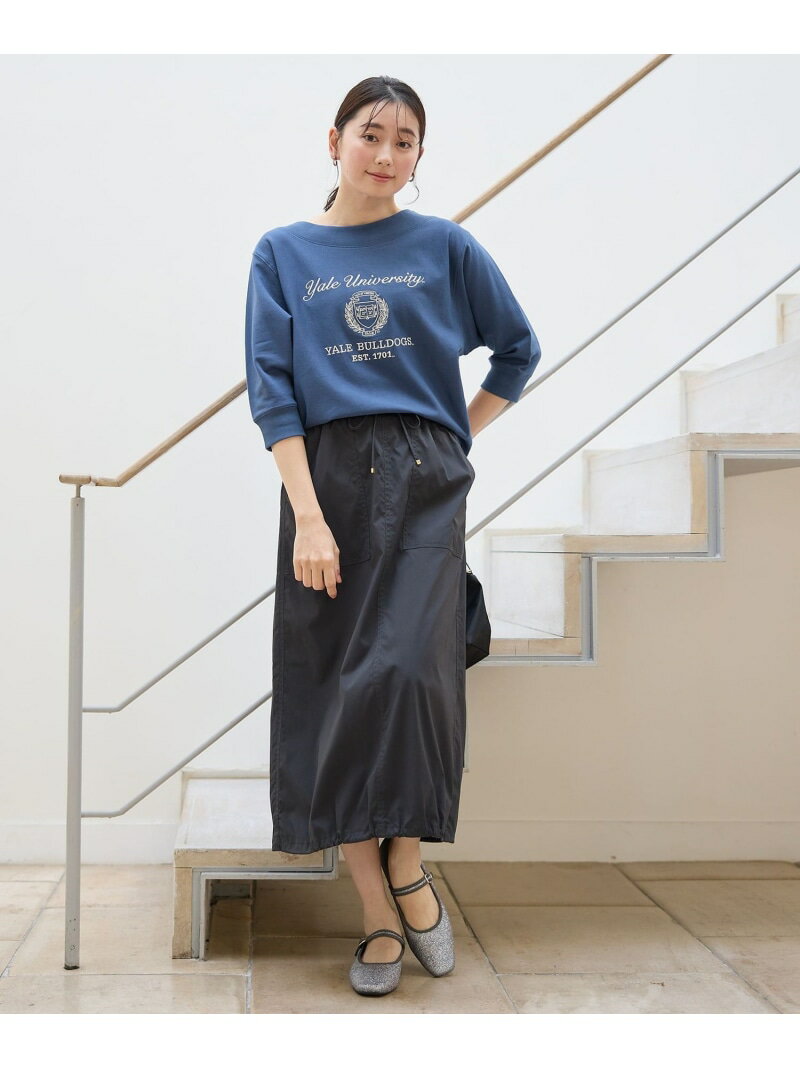 【SALE／30%OFF】【洗濯機可/ウエストゴム】撥水ナイロンベイカースカート any FAM L エニィファム スカート ロング・マキシスカート ブラック ベージュ カーキグリーン【RBA_E】【送料無料】[Rakuten Fashion]