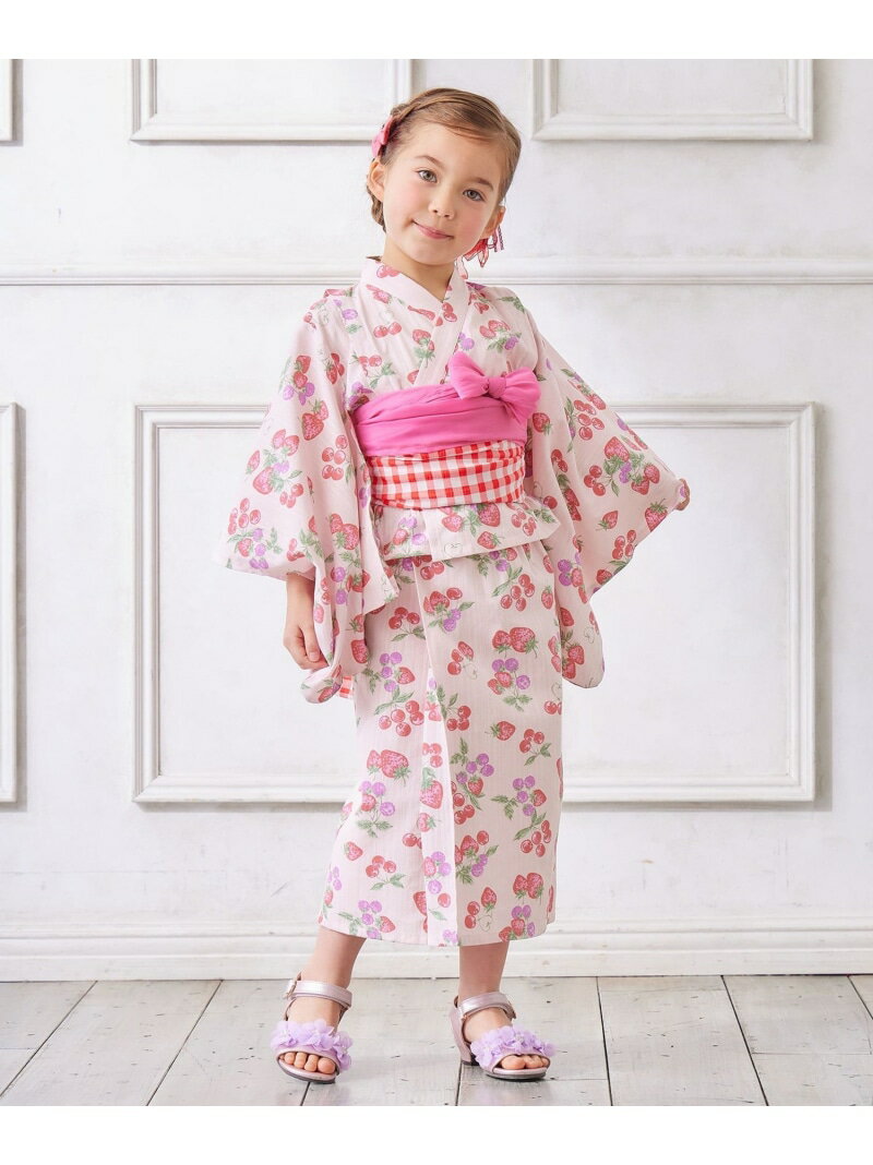 ロング丈 浴衣 セット any FAM KIDS エニィファム 着物・浴衣・和装小物 着物【送料無料】[Rakuten Fashion]のサムネイル