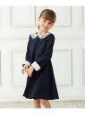 【SALE/20%OFF】レース襟付き長袖ワンピース any FAM KIDS エニィファム ワンピース・ドレス ワンピース ネイビー【RBA_E】【送料無料】...