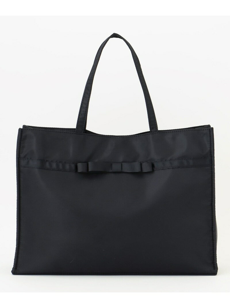 リボンサブ 横型トートバッグ any FAM エニィファム バッグ トートバッグ ブラック【送料無料】[Rakuten Fashion]のサムネイル