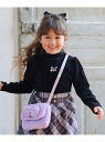 【SALE/30%OFF】ふわふわリボンポシェット any FAM KIDS エニィファム バッグ ショルダーバッグ ピンク パープル【RBA_E】[Rakut...