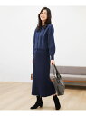 【SALE/30%OFF】フェザーカーディガン×ニットスカートセットアップ any FAM L エニィファム ワンピース・ドレス ドレス グレー ネイビー グリ...