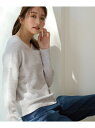 【SALE/20%OFF】シャイニースパンコールVネックニット any FAM エニィファム トップス ニット ベージュ グレー ピンク【RBA_E】【送料無料...