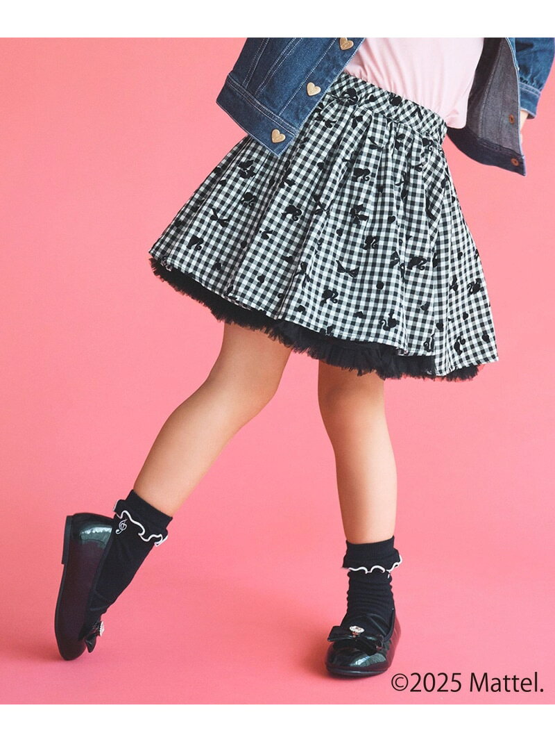 【Barbie(TM)】リバーシブルスカート ANY KIDS エニィ スカート ロング・マキシスカート ピンク ブラック【送料無料】[Rakuten Fashion]のサムネイル