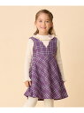 【SALE/50%OFF】チェック柄 ジャンパースカート any FAM KIDS エニィファム ワンピース・ドレス ジャンパースカート グレー オレンジ【RB...