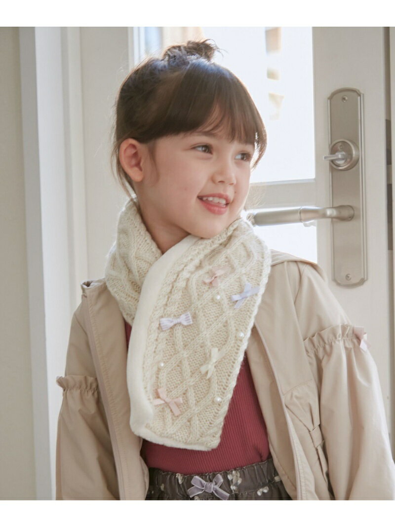 【SALE／30%OFF】パールリボンマフラー ANY KIDS エニィ ファッション雑貨 マフラー・ストール・ネック..