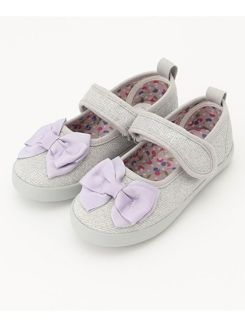 【SALE／30%OFF】ラメ バレエスニーカー any FAM KIDS エニィファム シューズ・靴 スニーカー シルバー ブラック【RBA_E】[Rakuten Fashion]のサムネイル