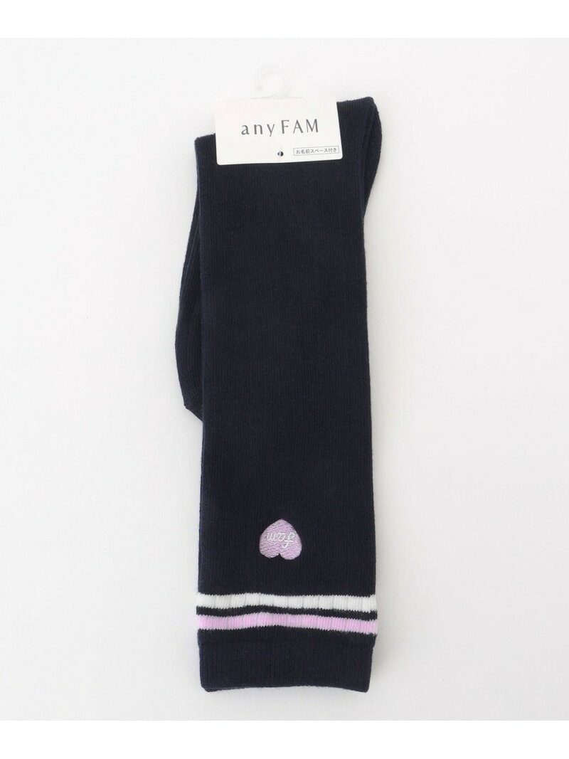 スクール ハイソックス any FAM KIDS エニィファム 靴下・レッグウェア 靴下 ネイビー ホワイト[Rakuten Fashion]