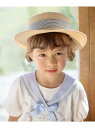 【SALE/50%OFF】リボン付き 3WAY カンカン帽 any FAM KIDS エニィファム 帽子 ハット ベージュ【RBA_E】[Rakuten Fas...