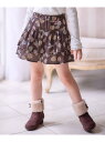 【SALE／30%OFF】スイーツ プリント キュロット any FAM KIDS エニィファム パンツ キュロット ブラウン ホワイト【RBA_E】[Rakuten Fashion]