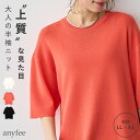 エニフィー anyfee ドライタッチ半袖ニット
