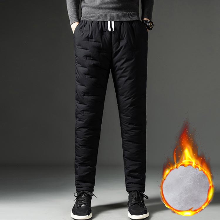 ジョガーパンツ 防風 ボトムス チノパン 裏ボア ダウンパンツ ストレッチ ジョガーパンツ 秋冬 ゴルフ ゴルフウェア 裏起毛 防寒 ズボン メンズ