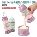 キャッスル ベビー用品 携帯用 離乳食保存容器 粉ミルク容器 大容量 出産祝い 4回分 ミルクボックス ケース 容器 持ち運び 小分け 授乳 収納ボックス 哺乳...