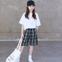 子供服 韓国 セットアップ tシャツ 半袖 男の子 夏 チェック柄 女の子 子ども服 韓国 ショーツ 130 140 150 160 165cm 親子 レディー...