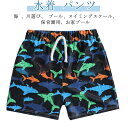 水着 小学生 男の子 パンツ 海パン ハーフパンツ スイミング ビーチパンツ サーフパンツ パンツ 水着 キッズ 子供用 総柄 花柄 水遊び 水泳 プール 水陸...