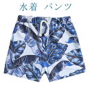 水着 キッズ プール 男の子 海パン ビーチパンツ ハーフパンツ 子供用 スイミング パンツ サーフパンツ 小学生 シンプル 花柄 総柄 水遊び 水泳 パンツ ...