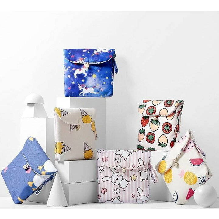 生理用ナプキン収納 化粧品収納 女性 携帯便利 小型軽量 旅行用品 トラベル用品 レディース 出張 生理用品 ナプキン収納 小物収納 かわいい 収納ポーチ anykidskind-10000069 Any Kids Kind サンプル画像3