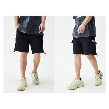 ショートパンツ ショートカーゴパンツ ボトムス ビッグシルエット メンズ スタイリッシュ スポーツ 短パン ショートカーゴパンツ カジュアル